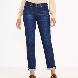 New with Tags - Loft Curvy Girlfriend Darkwash Jeans